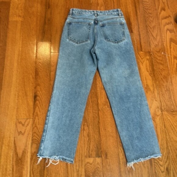 JOHN GALT FROM BRANDY MELVILLE LIGHT WASH DENIM JEANS BUTTONS CLOSURE SIZE XS - Picture 10 of 11
